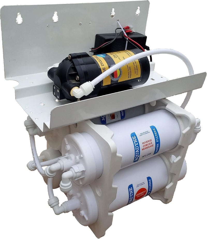 AQUADYNE Compact Hi Output Alkaline Ro Water Purifier 50 Liter per hour 50 LPH for Drinking water for HouseholdCommercial Use Suitable for 500 to 2000 TDS Water Compact Size Wall Mountable 300 GPD 