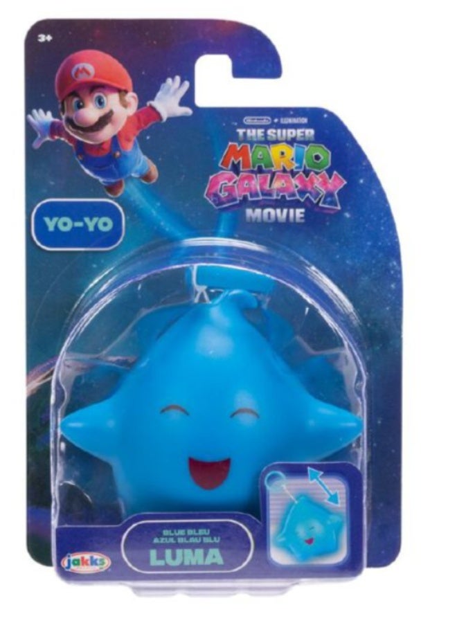 Jakks Super Mario Movie Luma Yo-Yo Toy, Assorted Collectible Character Design - Image 1