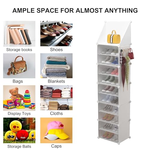 Bigkart Detachable Shoe Rack for Home| Easy to Assemble, Space Saving, Stackable Cubes Design Shoe Cabinet - Image 3