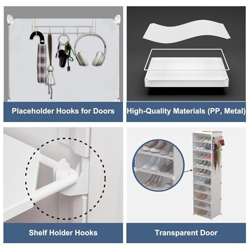 Bigkart Detachable Shoe Rack for Home| Easy to Assemble, Space Saving, Stackable Cubes Design Shoe Cabinet - Image 5
