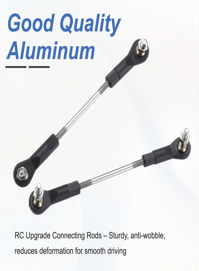 MECCANIXITY 4Pcs Adjustable Turnbuckles Camber Link, 69-79mm Turnbuckle Rod Steering Servo Linkage with M3 Ball Head Rod Ends for RC Car Replace Parts - Image 4