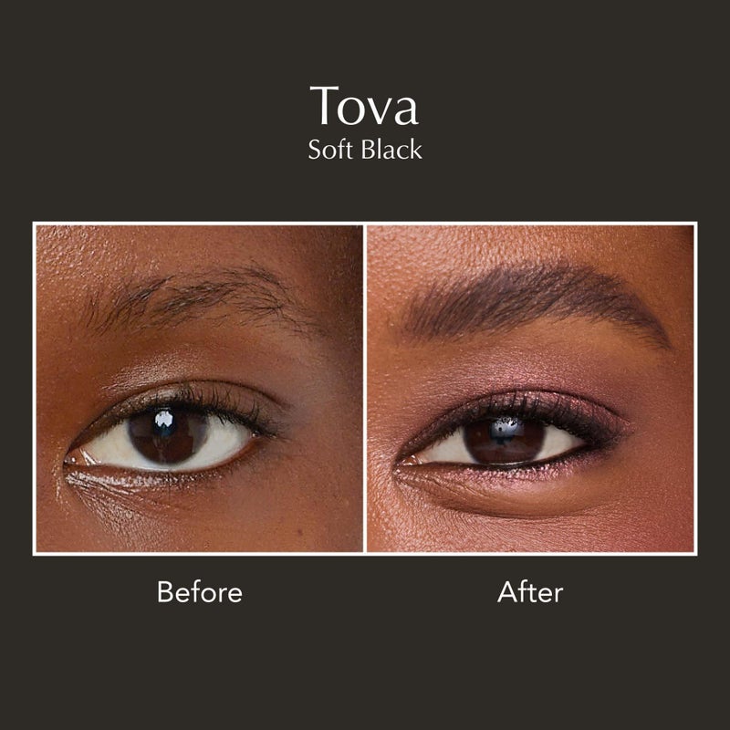 Thrive Causemetics Instant Brow Fix Semi-Permanent Eyebrow Gel, Waterproof Tinted Eye Brow Gel with Vitamin B5, Smudge-Proof, Vegan & Cruelty Free, Tova (Soft Black) - Image 3