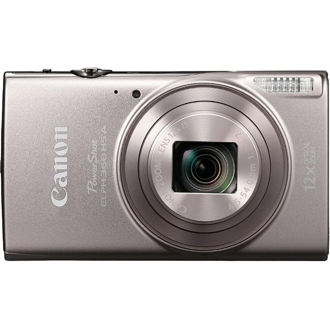 Canon PowerShot ELPH 360 HS A Digital Camera Bundle (Silver) + Accessory Package Including Sandisk 128GB Extreme Micro Card, Grip, Pouch & Photo/Video Editing Software Package (16 Items) - Image 4