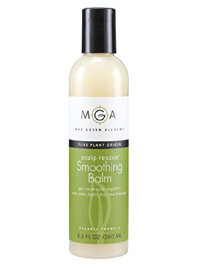 Max Green Alchemy Scalp Rescue Smoothing Balm 8.8 Fl Oz Nourishing Creamy Hair Gel Argan Oil Adds Shine Vegan Keratin Repairs Rough Hair Strengthens Fights Breakage & Frizz Silicone Free Natural No Synthetics - Image 2