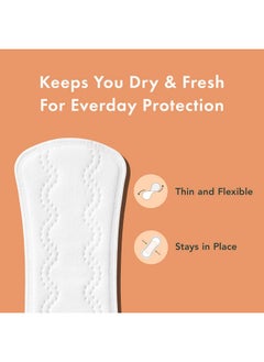 رائيل Rael Feminine Care، أساسيات الدورة الشهرية للنساء - فوط قطنية عضوية عادية ومناديل ليلية للنساء، بطانات يومية عادية ومناديل نسائية  - Image 4