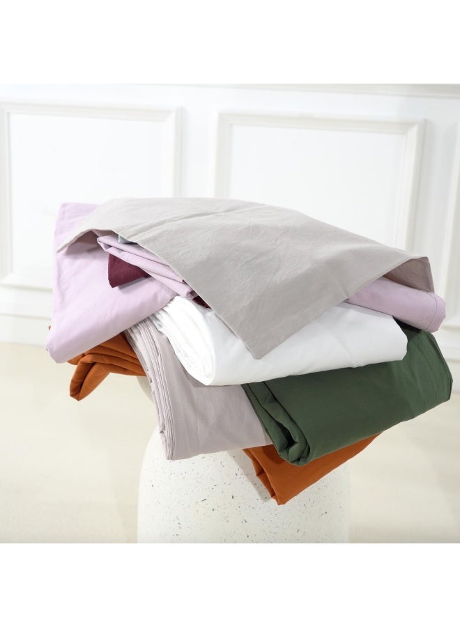 NEXHOME PRO Duvet Cover Set Queen Size Linen Feel Textured Organic Natural 100% Washed Cotton Duvet Cover 3 Pieces Bedding Set with Zipper Closure, Breathable, Soft, Forest Green (No Comforter) - Image 5