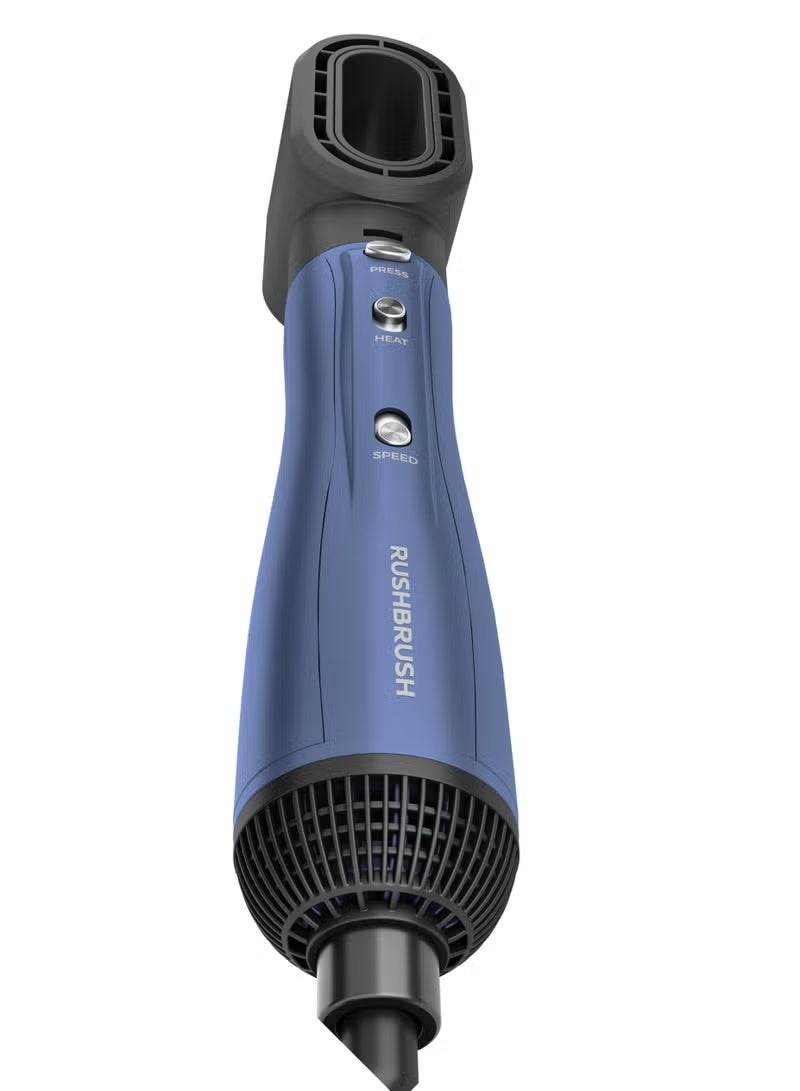 Rush Brush Plus 6 Air Styler - 5 Different Heads - 1300 Watts - 3 Heat/2Speeds - 30000 RPM - Ionic Technology - Navy Blue - Image 3