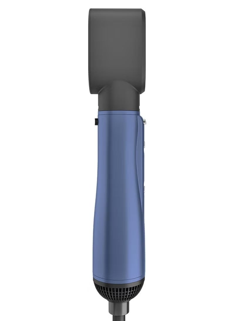 Rush Brush Plus 6 Air Styler - 5 Different Heads - 1300 Watts - 3 Heat/2Speeds - 30000 RPM - Ionic Technology - Navy Blue - Image 5
