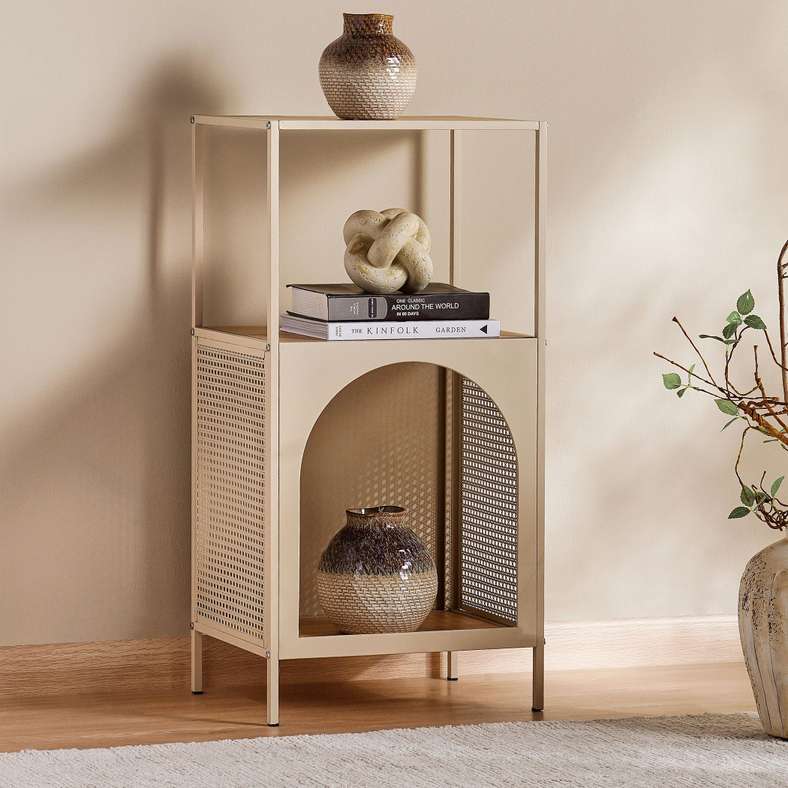 Pan Home وحدة رفوف تيكا - بيج - Image 1