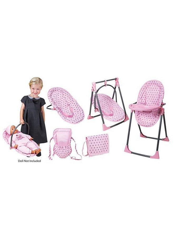 ليسي مجموعة لعب بيبي دول 6 في 1 للكرسي المرتفع القابل للتحويل - Image 5