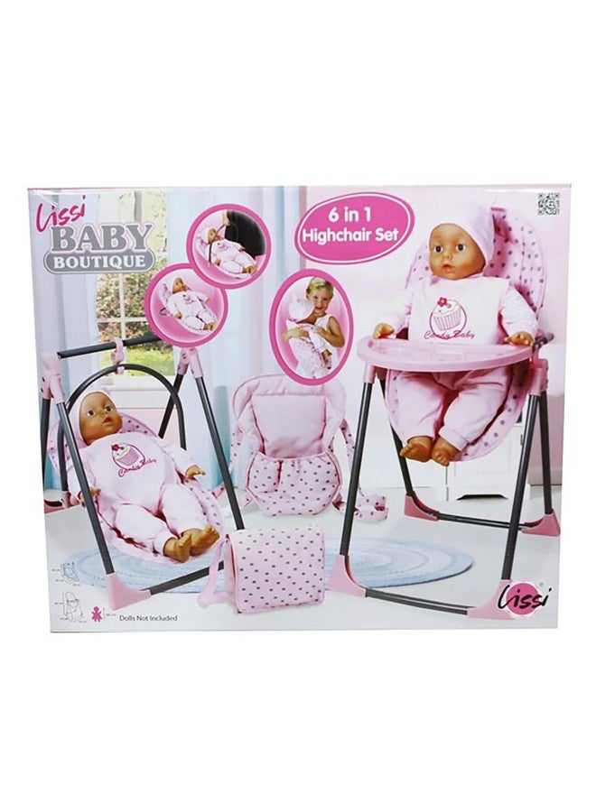 ليسي مجموعة لعب بيبي دول 6 في 1 للكرسي المرتفع القابل للتحويل - Image 2