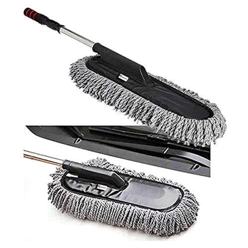 Selifaur Microfiber Flexible Duster Car Wash | Car Cleaning Accessories | Microfiber | Brushes | Dry/Wet Home, Kitchen, Office Cleaning Brush with Expandable Handle for XUV 300 2019 - Image 1