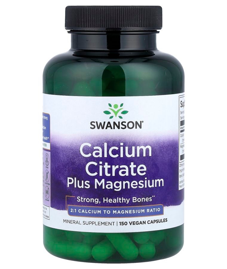 Calcium Citrate Plus Magnesium 150 Vegan Capsules