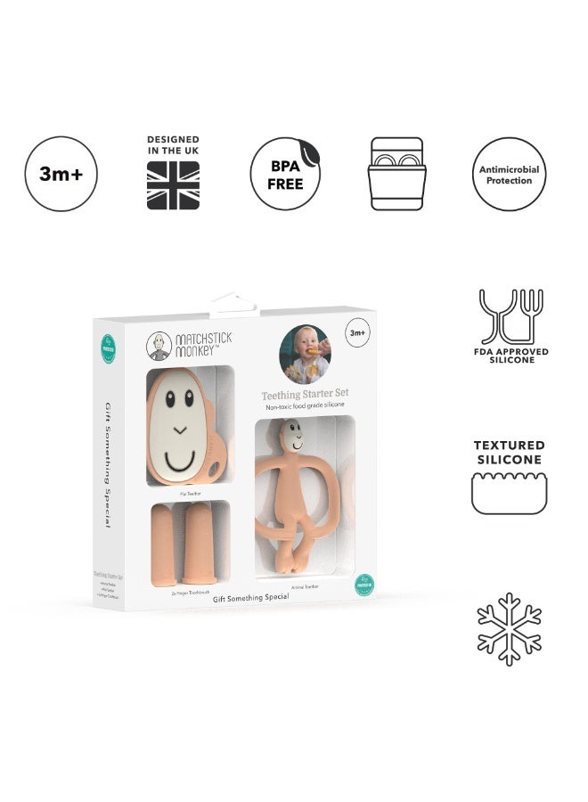 MATCHSTICK MONKEY Teether Set Peach - Image 4
