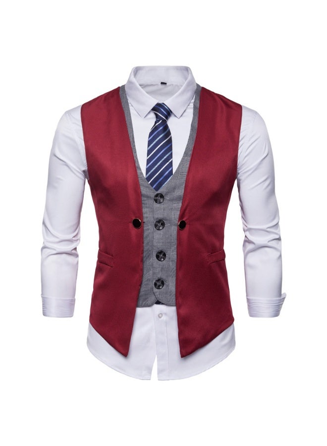 Shougu New Fashionable Casual Men's Suit Vest - Image 1