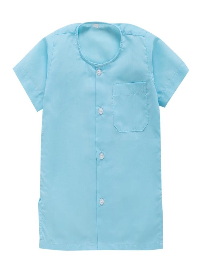 BUMSIES Baby Boy Summer Shirt | Supersoft Cotton Shirts for Kids/Infants | Comfortable & Button Access for Ease Wearing (Pink,Blue,Lemon) Pack of 3 (12-18 Months) - Image 4