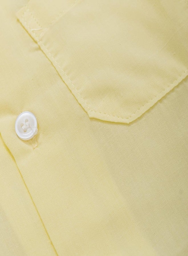BUMSIES Baby Boy Summer Shirt | Supersoft Cotton Shirts for Kids/Infants | Comfortable & Button Access for Ease Wearing (Pink,Blue,Lemon) Pack of 3 (12-18 Months) - Image 3