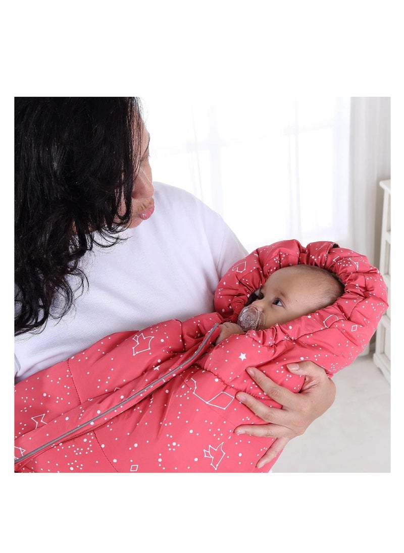 Generic Thickened Baby Stroller Sleeping Bag & Footmuff - Windproof, Kickproof Quilt for 0-36 Months, Perfect for Autumn & Winter, 102*57CM  - Image 5