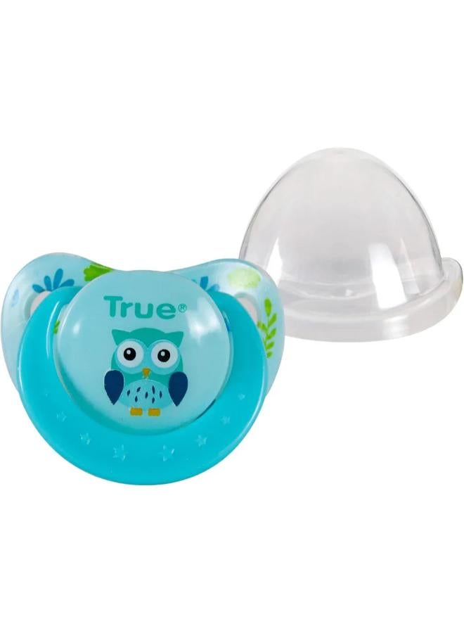 True Silicone Soother 0-6m – Blue - Image 2