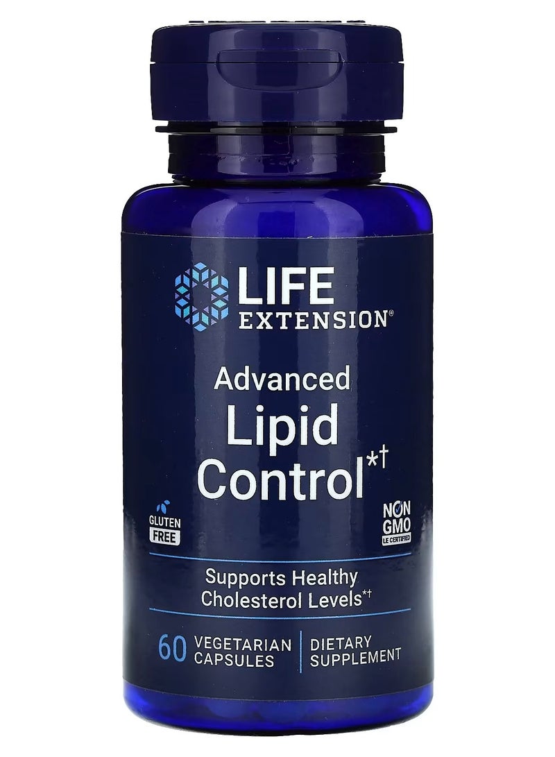 Life Extension Advanced Lipid Control 60 Vegetarian Capsules - Image 1