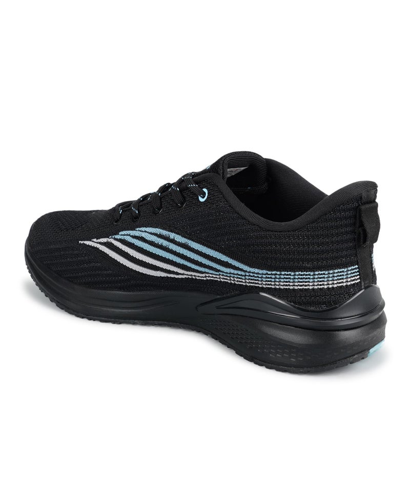 Columbus Pacer Sports Shoe - Running Shoe| Walking Shoe| Training & Gym Shoe| Outdoors Shoe for Men's, (Black & Pista), UK6 - Image 4