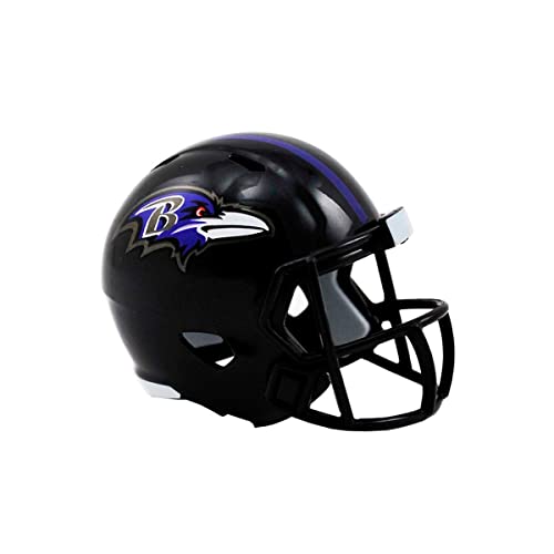 Riddell خوذة كرة القدم الصغيرة من ريدل سبيد بوكيت برو لفريق بالتيمور رافنز NFL - Image 1