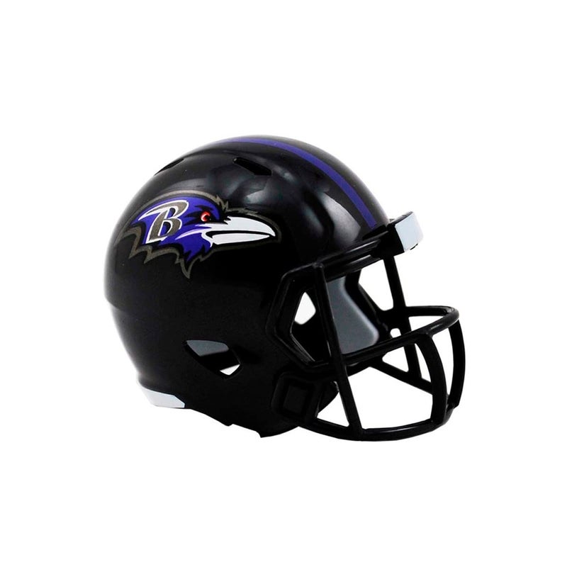Riddell خوذة كرة القدم الصغيرة من ريدل سبيد بوكيت برو لفريق بالتيمور رافنز NFL - Image 5