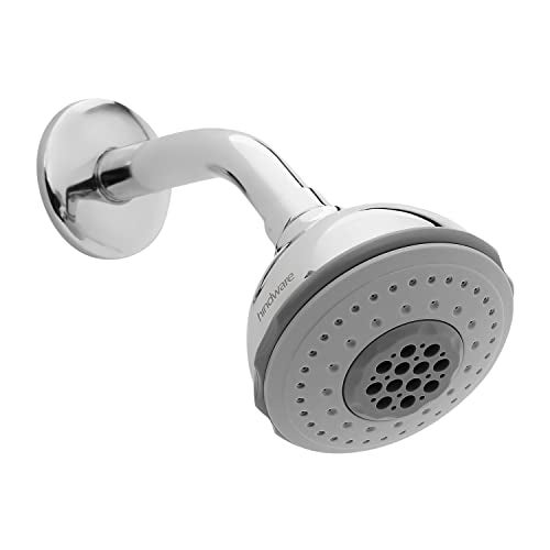 Hindware ABS 97 mm 5 Flow Water Saving Overhead Shower | 5 Mood Modes | Wall Mounted | Chrome Finish & Nickel Plating | Spray Nozzles | Sustains High Water Pressure - Image 1