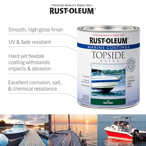 Rust-Oleum 207003 Marine Coatings Topside Paint, Quart, Sand Beige 32 Fl Oz (Pack of 1) - Image 3