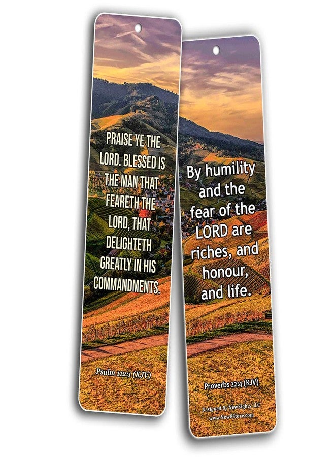 NewEights KJV Scriptures Bookmarks - Fear of The Lord (60-Pack) - Perfect Gift Idea for Friends and Loved Ones - Image 3