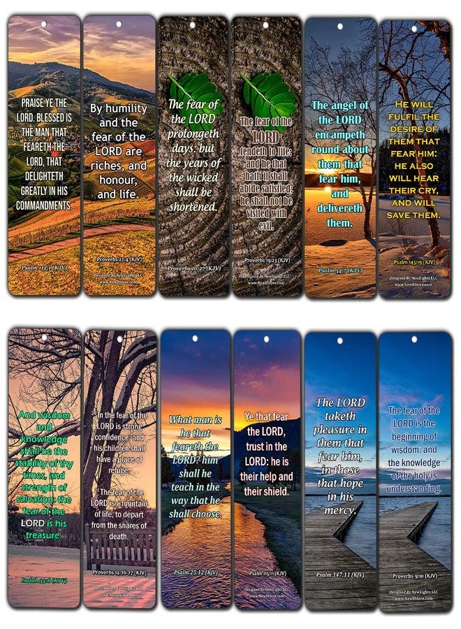 NewEights KJV Scriptures Bookmarks - Fear of The Lord (60-Pack) - Perfect Gift Idea for Friends and Loved Ones - Image 1
