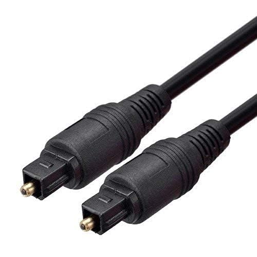 LipiWorld كابل ليبي وورلد® للألياف البصرية الرقمية SPDIF MD DVD TosLink للاتصال بين مكونات الصوت مثل المسرح المنزلي، شريط الصوت، التلفاز، PS4، Xbox، بلاي ستيشن والمزيد (5 متر)(أسود) - Image 2
