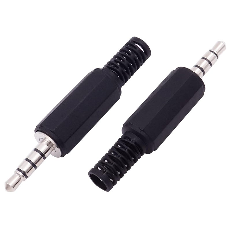 Fancasee 10-Pack 3.5mm 1/8" Replacement Repair Jack TRRS Stereo Male Plug Adapter 3.5mm Solder Type DIY Audio Cable Connector for Headphone Headset Earphone Microphone Speaker Cable Repair - Image 4