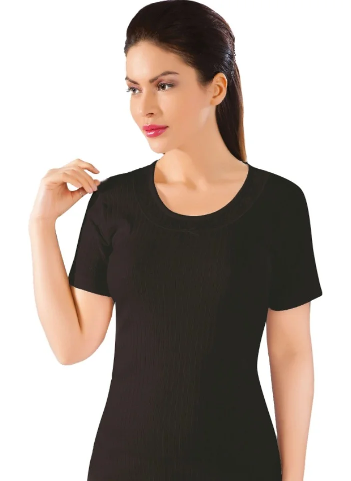 Yeni New Lux Drm 066 Ribana Short Sleeve Women's Undershirt