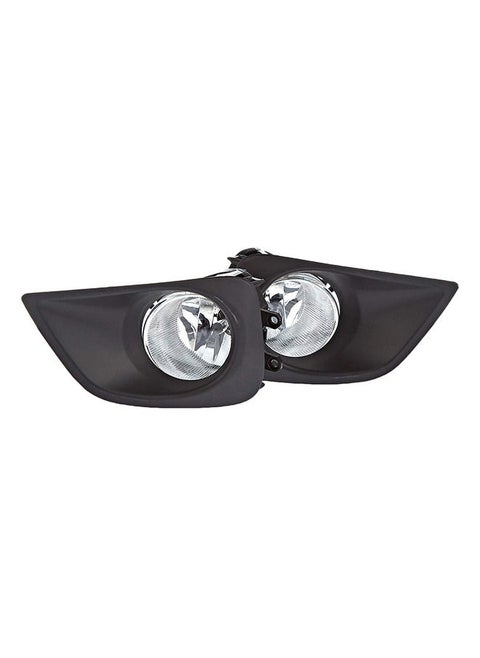 DLAA Pack of 2 TY606 Fog Lamps Suitable for Vios | Yaris Sedan 2013-2017 with Wires and Switch