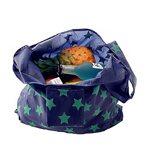 Bagcu Cloth Tote Bags, Reusable, Foldable, Recycle for Shopping, Fits in Pocket, Eco Friendly for Groceries, Water Resistant, Lightweight, Strong & Durable Large (6Pack) - Image 2