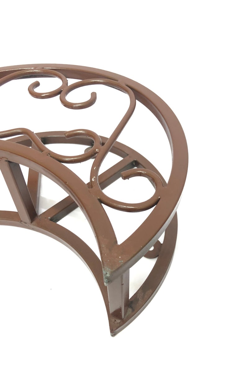 RENOVO Heavy Duty Water Hose Holder Solid Metal Hoses Hanger Wall Mount Brown - Image 2