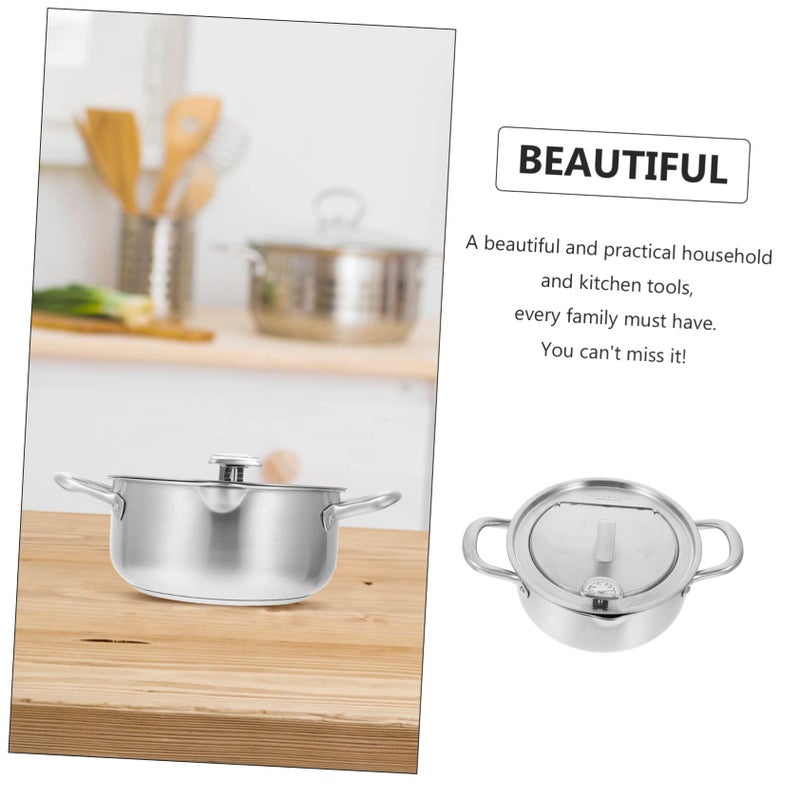 Stainless Steel Deep Fryer With Lid Temperature Control Nonstick Portable Efficient Heat Conduction - Image 5