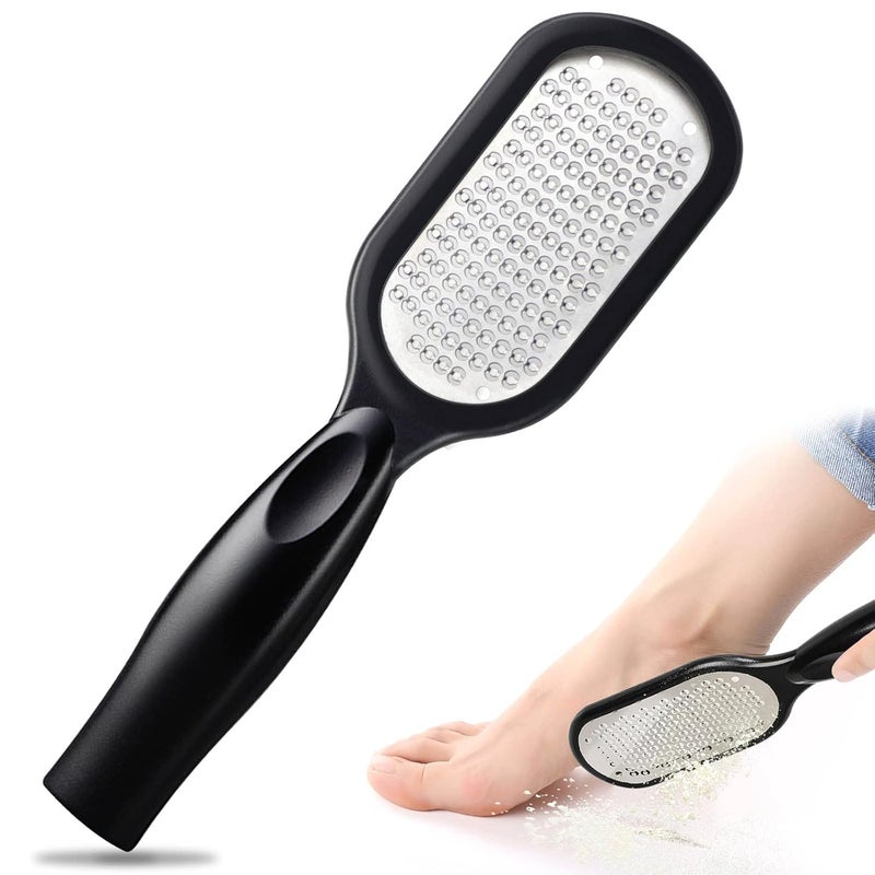Sularpek Foot File Foot Scraper Best Foot Care Pedicure Metal Surface Tool to Remove Hard Skin Can Be Used on Both Wet and Dry Feet Surgical Grade Stainless Steel File - Image 1