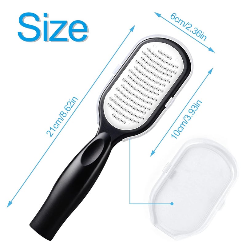 Sularpek Foot File Foot Scraper Best Foot Care Pedicure Metal Surface Tool to Remove Hard Skin Can Be Used on Both Wet and Dry Feet Surgical Grade Stainless Steel File - Image 2