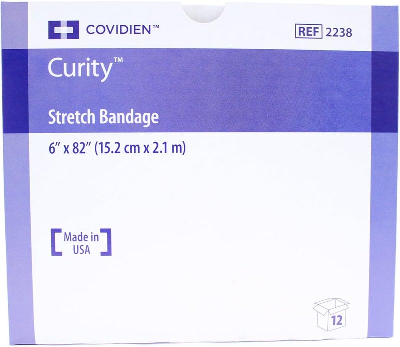 Kendall Curity CottonPolyester Conforming Bandage White Sterile 6 x 82 12 Ct