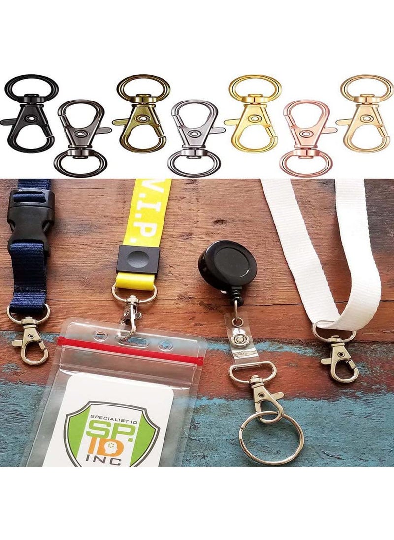 DIY Crafts DIY Crafts Pack of 40 Pcs, Golden, Swivel Clasps Lanyard Snap Hook, cnomg Metal Swivel Lanyard Snap(Pack of 40 Pcs, Golden)  - Image 1