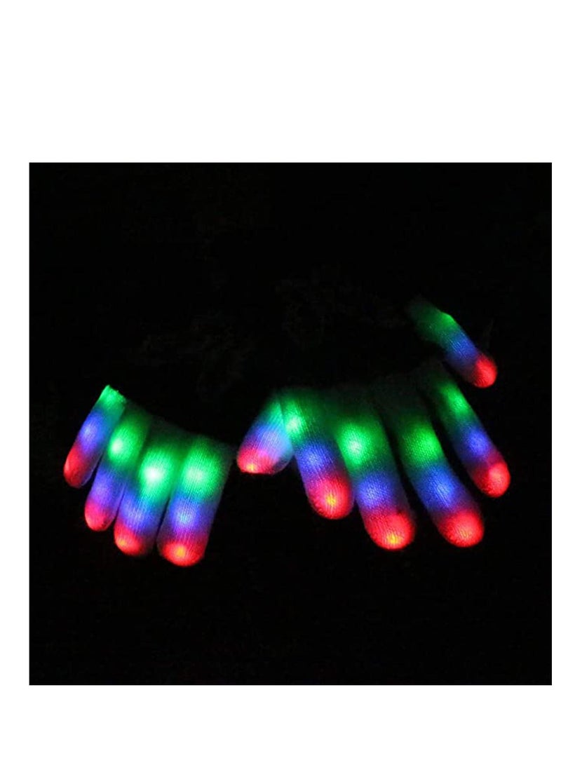 Light Up Gloves, Cool Toys, Children LED Gloves Finger Gloves, Amazing Colorful Glow Flashing Novelty Toys for Kid, for Halloween, Dance Costume Gloves, Kids Gift, Boys Gift - Image 2