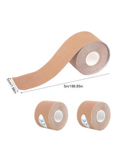 DELGREEN Kinesio Tapes, 5 m x 5 cm Rolls, Skin-Friendly Sports Tape, Waterproof Tape, Kinesiology, Medical Tape, Physio Tape for Shoulders, Back, Knees, Elbows and Neck, Pack of 2  - Image 2