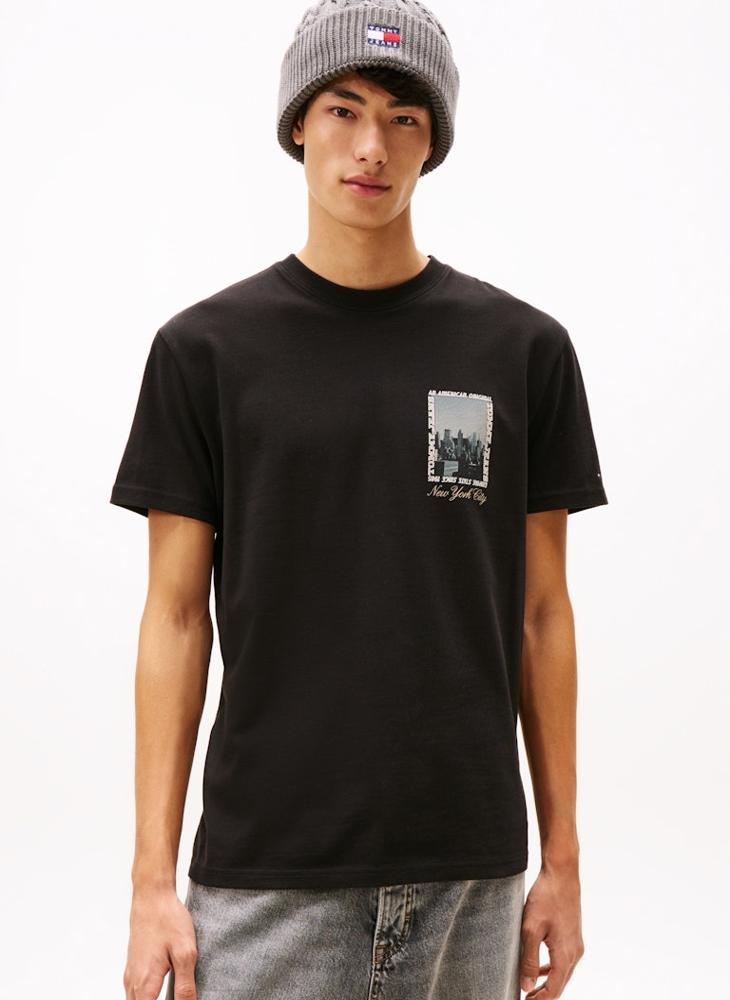 TOMMY JEANS Back Photo Print Jersey T-Shirt - Image 1