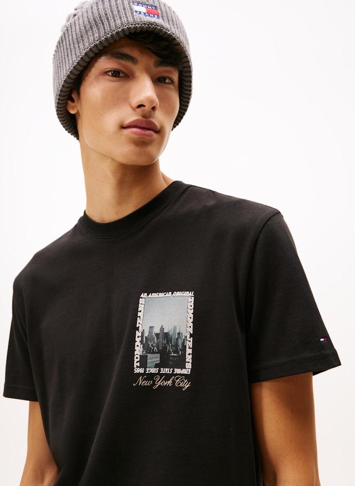 TOMMY JEANS Back Photo Print Jersey T-Shirt - Image 3