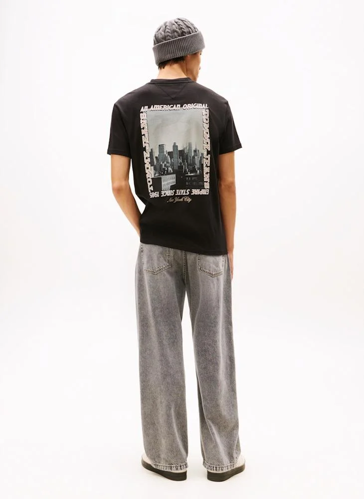 TOMMY JEANS Back Photo Print Jersey T-Shirt