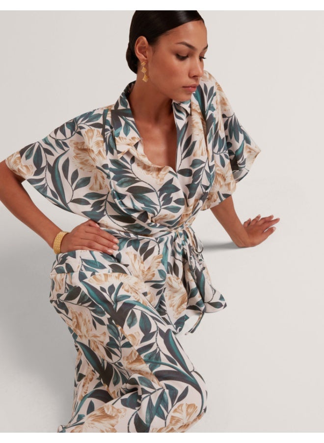 Ted Baker Printed Mid Rise Straight Leg Trouser - Image 3
