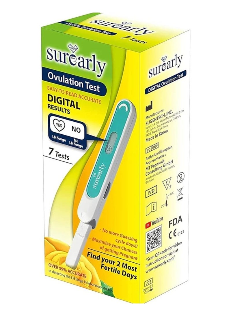 Surearly - surearly Ovulation Digital Test ( 7 TESTS ) - Image 1