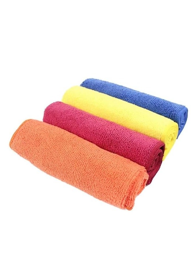 Ramadan Special! 8-Pack Multicolor Cotton Cleaning Towels – Washable, Lint-Free & Highly Absorbent | Perfect for Kitchen, Home, Car & Glass | Soft 30x30cm Cloths for Iftar & Suhoor Cleanup  - Image 1